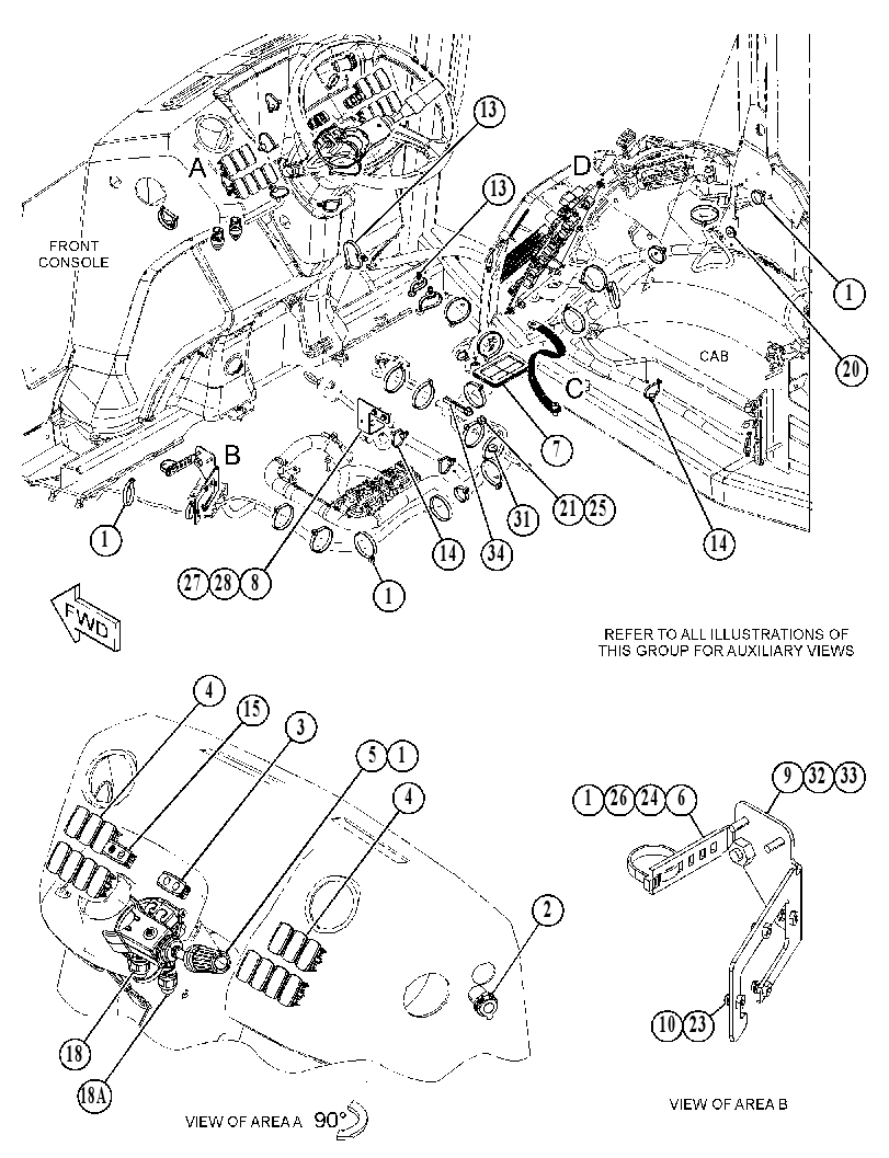 Проводка площадки 5397792 CAT
