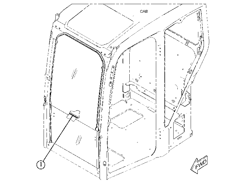 KIT-CAB WINDOW 5713698 CAT
