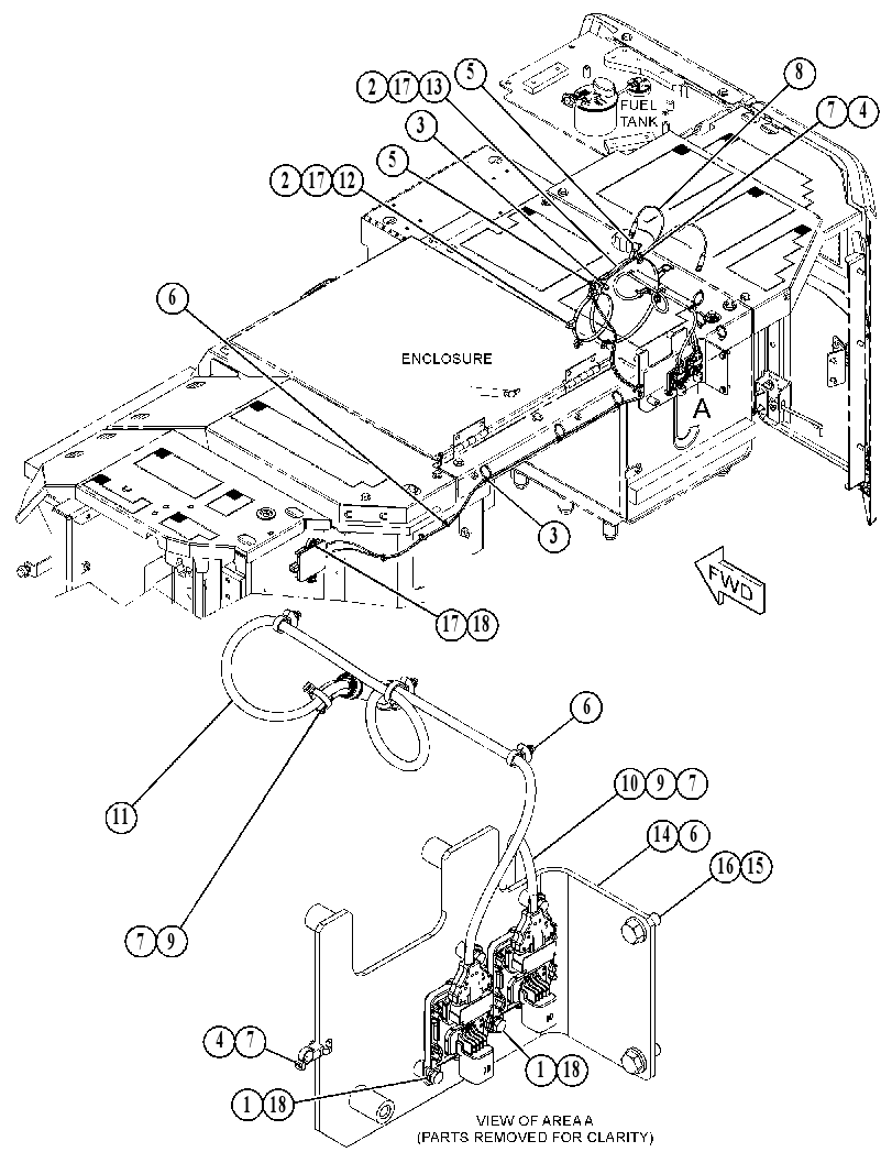 Проводка модуля AdBlue 5268735 CAT