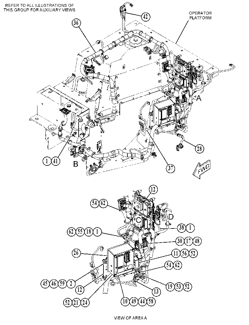 Проводка площадки 5228932 CAT