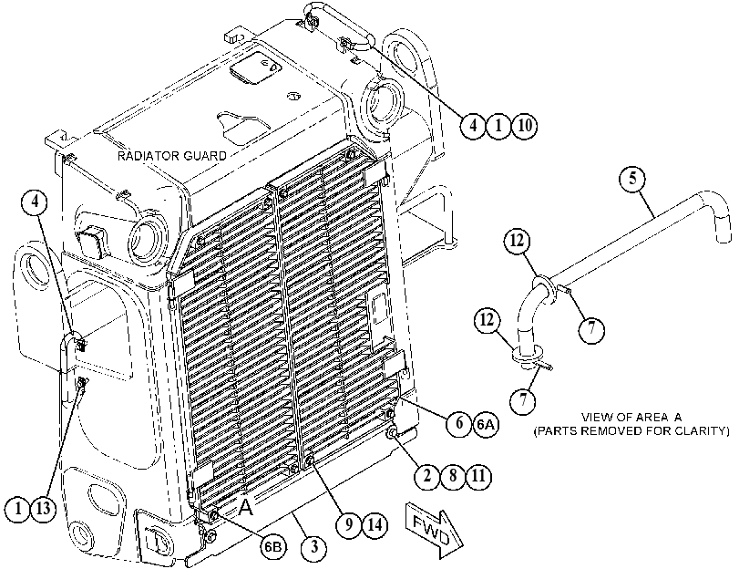 DOOR GP-RADIATOR 5489629 CAT