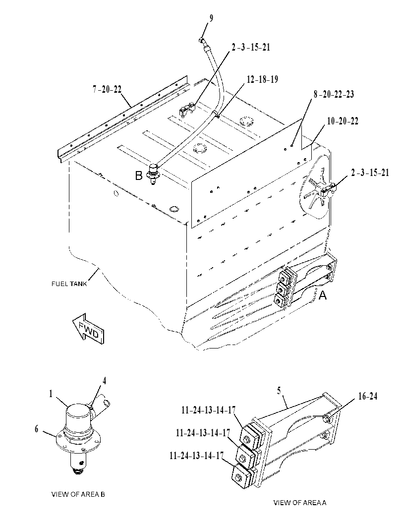 MOUNTING GP-FUEL TANK 2884733 CAT