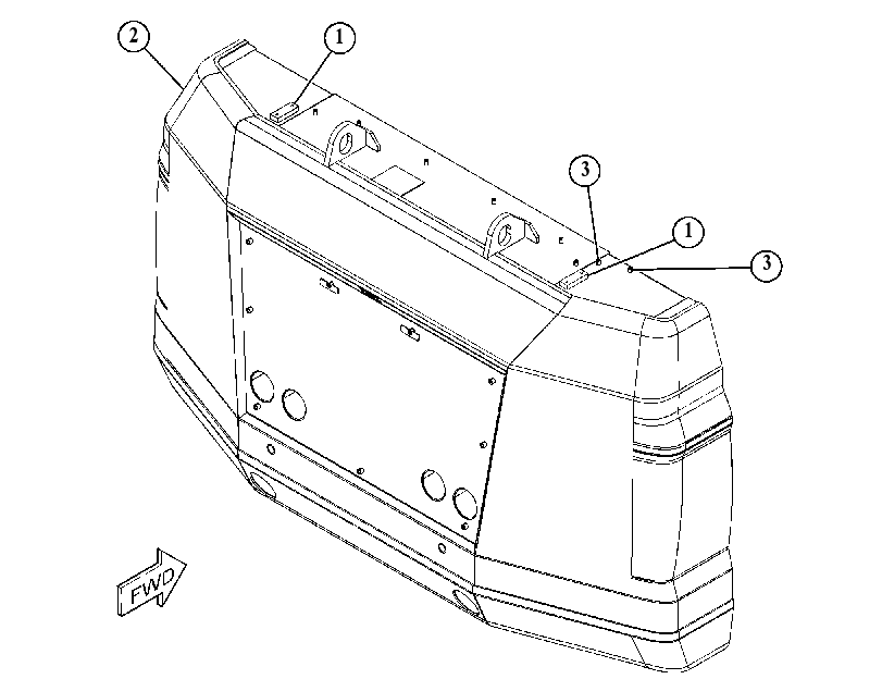COUNTERWEIGHT AS 5395283 CAT