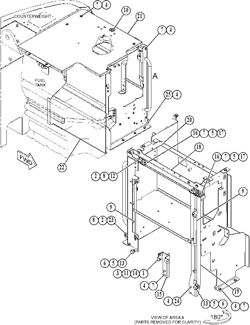 ENCLOSURE GP-FUEL TANK 5505060 CAT