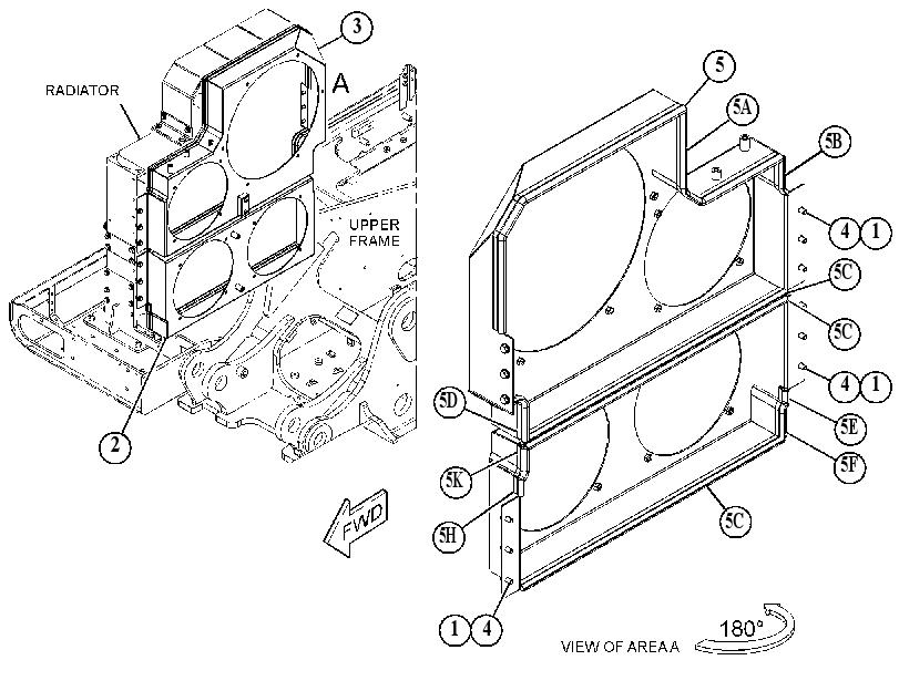 SHROUD GP-RADIATOR 5891110 CAT