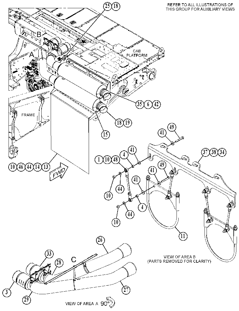 MUFFLER & MOUNTING GP 4422585 CAT