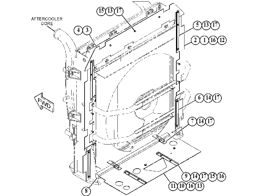 BAFFLE GP-RADIATOR 5616333 CAT