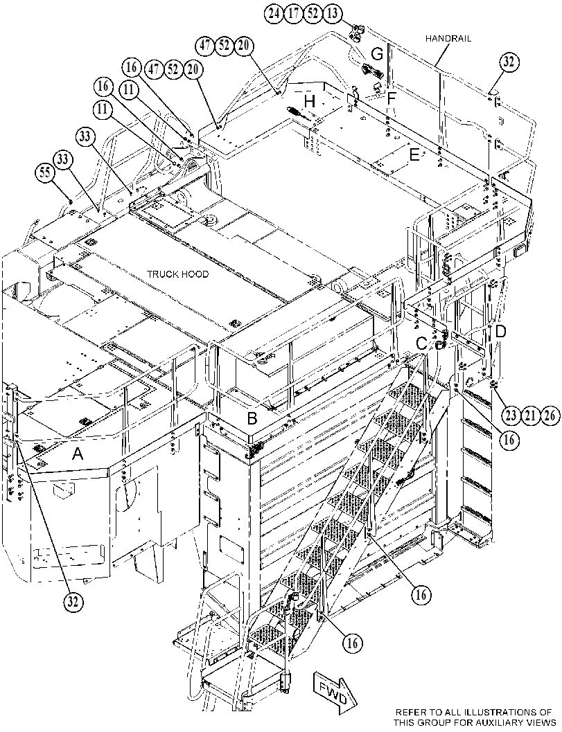 HARDWARE GP-HANDRAIL MOUNTING 3982292 CAT