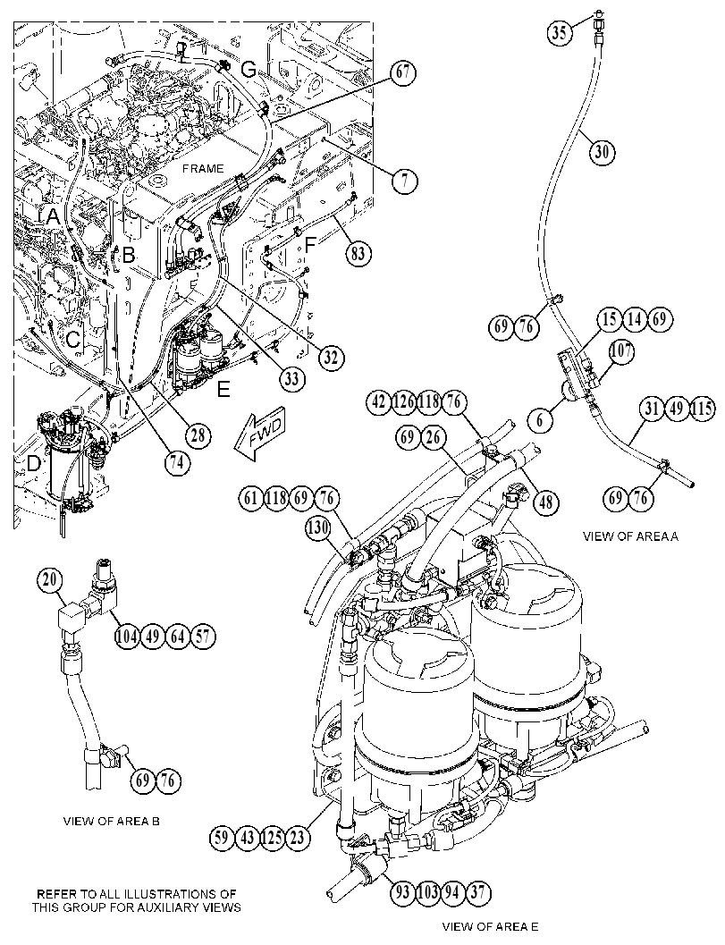 LINES GP-AIR TANK 3994621 CAT