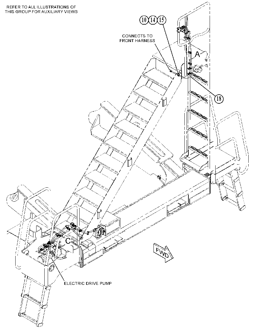 WIRING GP-LADDER 3992122 CAT