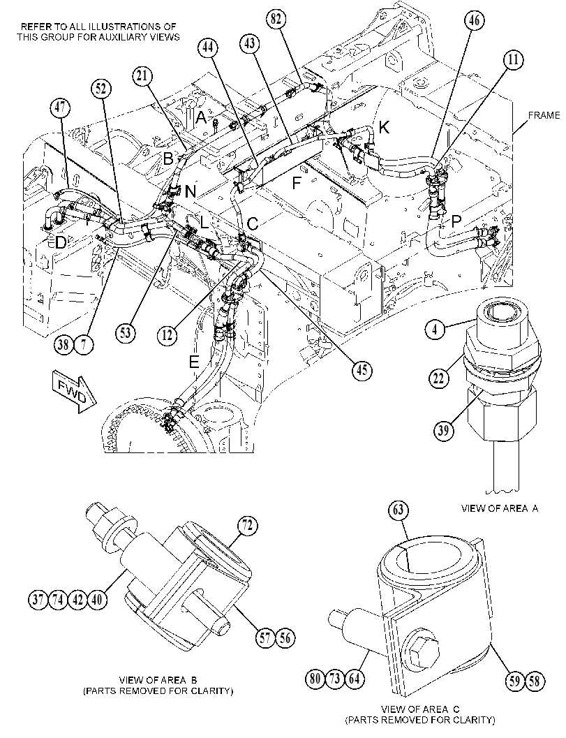 LINES GP-BRAKE COOLING 3993333 CAT