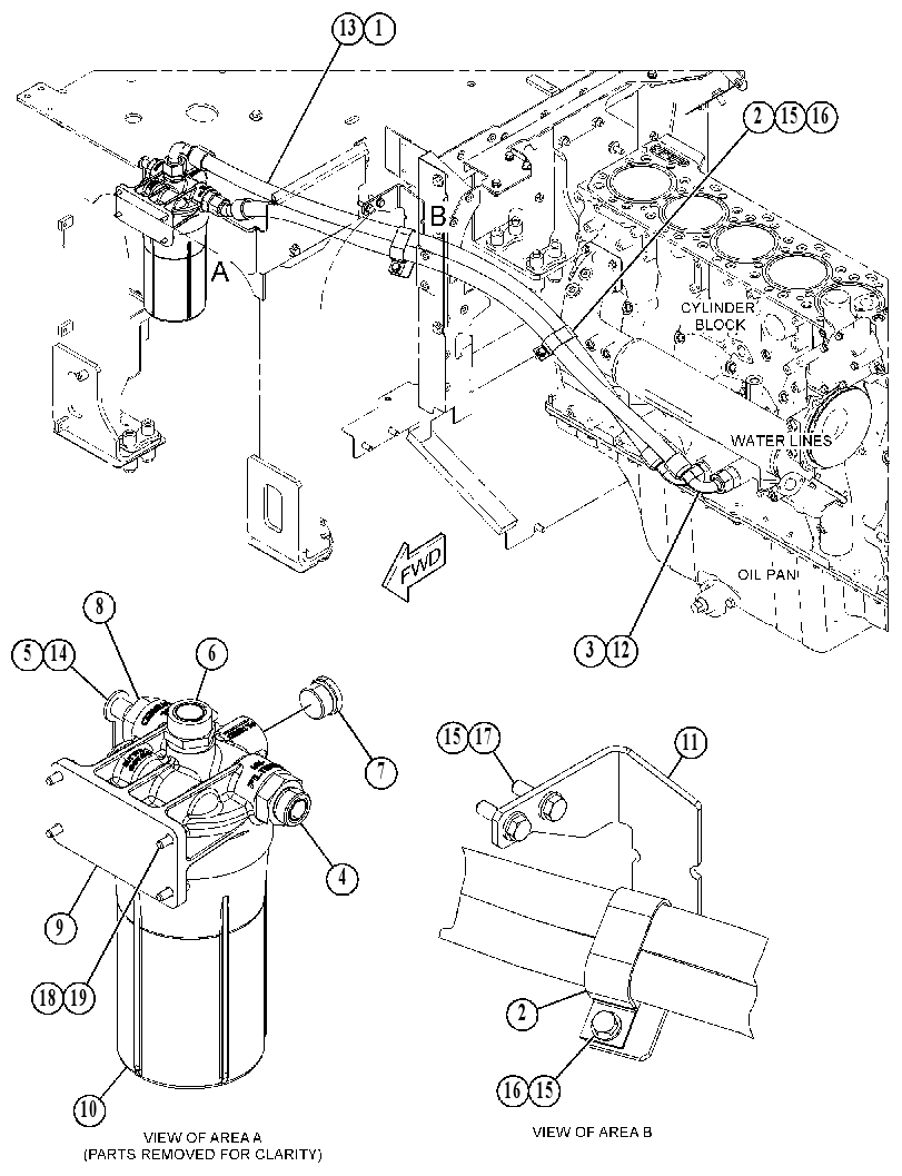 FILTER & MTG GP-ENGINE OIL 5426293 CAT