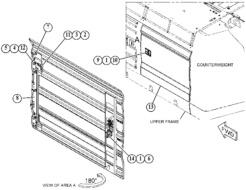 DOOR GP-RADIATOR 5684364 CAT