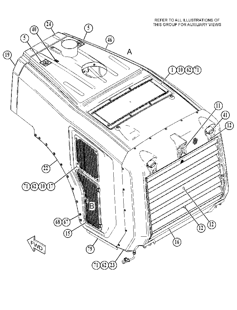 KIT-HOOD 4919608 CAT