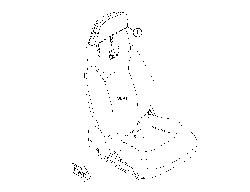 HEADREST AS-SEAT 5949448 CAT