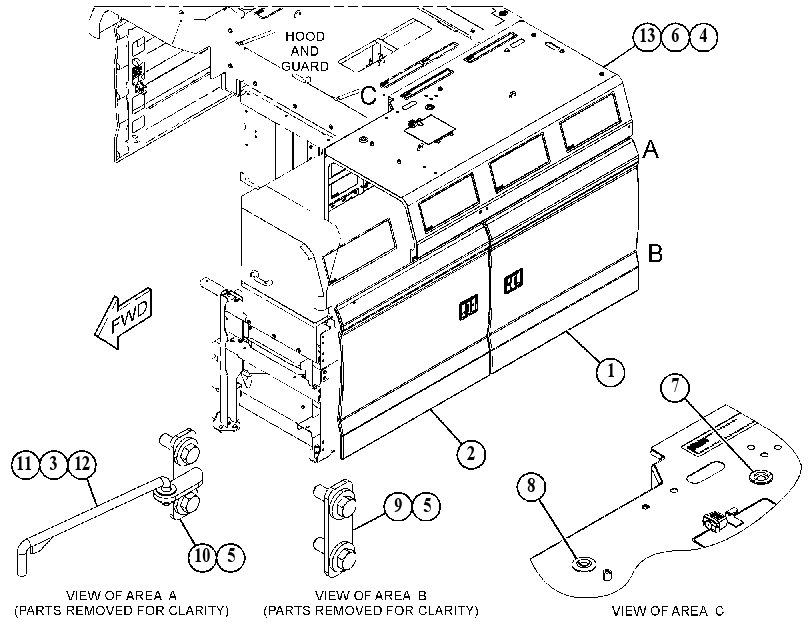 DOOR GP-HOOD 5609626 CAT