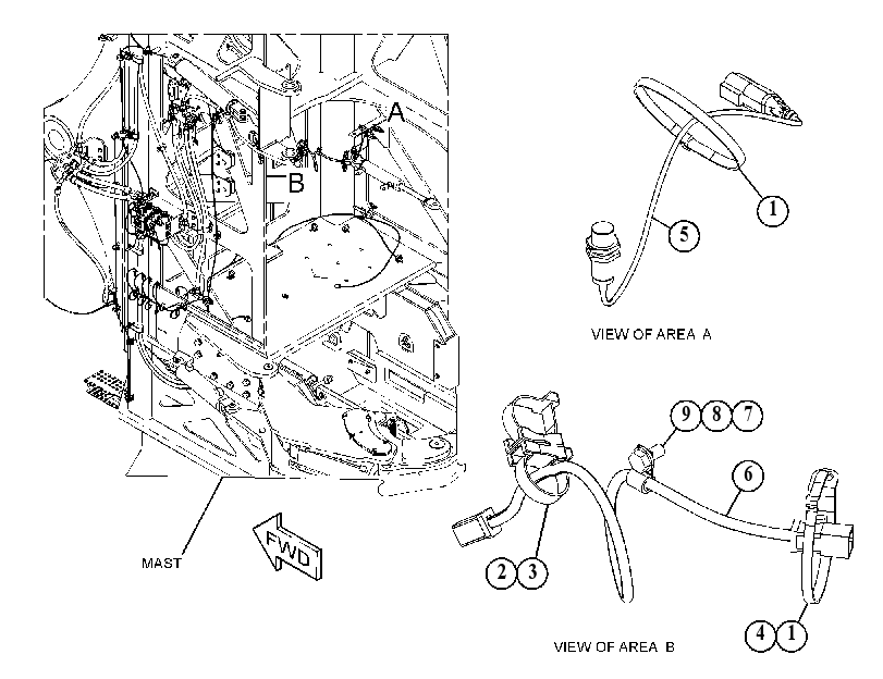 WIRING GP-MAST 5927901 CAT