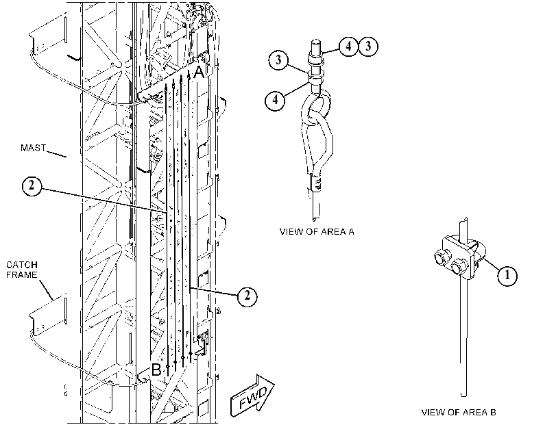 CABLE GP-MAST 5825325 CAT