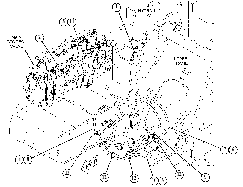 Трубопроводы управляющие 5901997 CAT