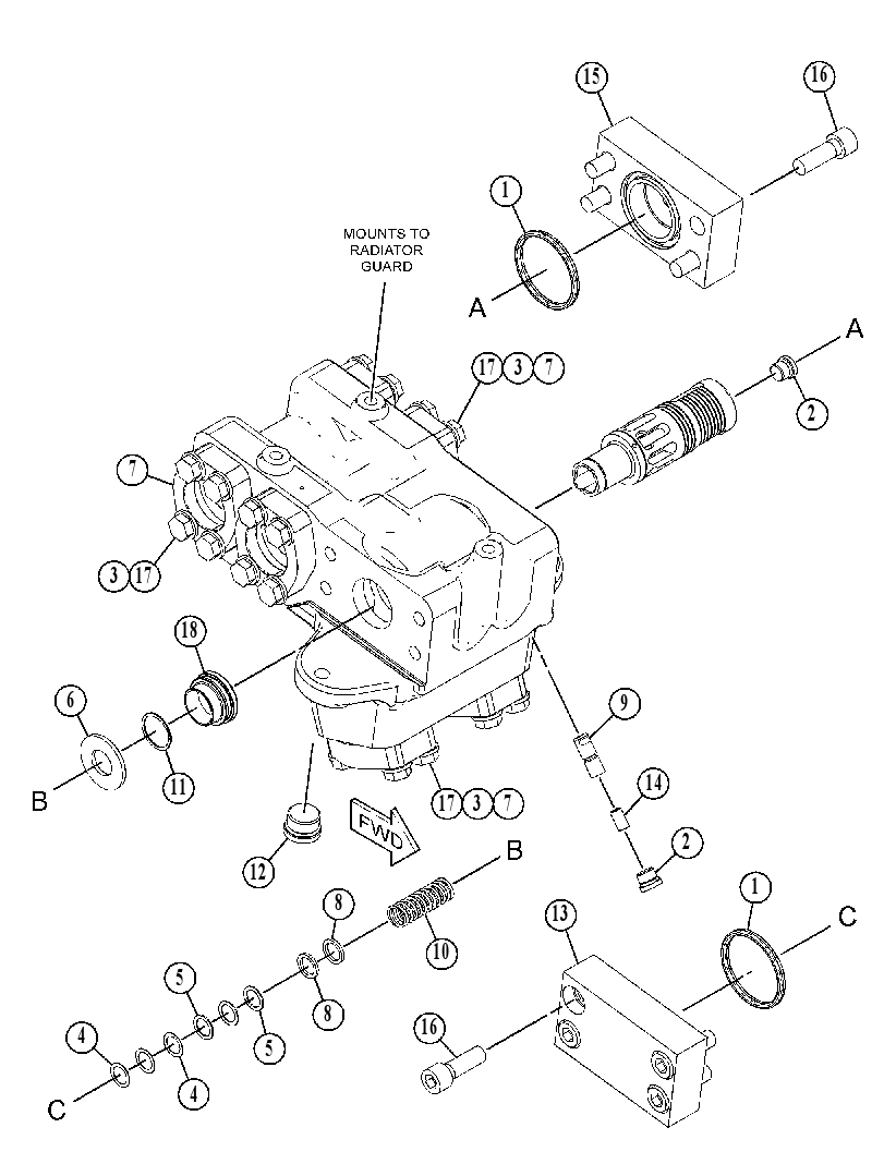 VALVE GP-QUICK-DROP 5853920 CAT