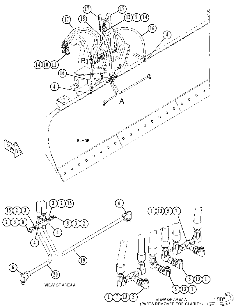 Трубопроводы гидравлические 5673594 CAT