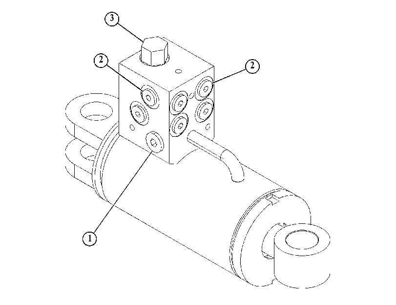 Цилиндр сцепного устройства 5906075 CAT