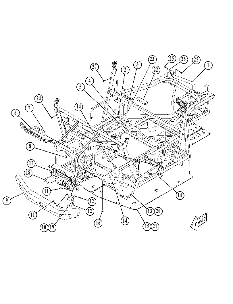 FRAME GP-CHASSIS 5602727 CAT