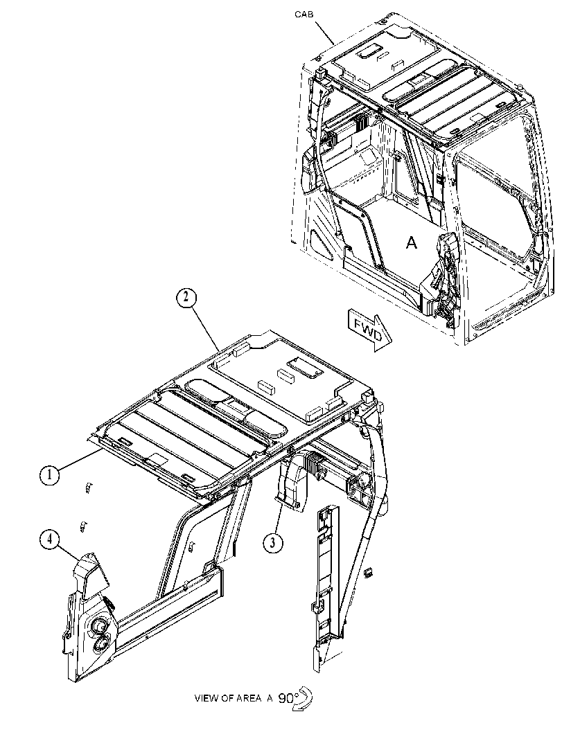 COVER & MTG GP-CAB INTERIOR 5904498 CAT