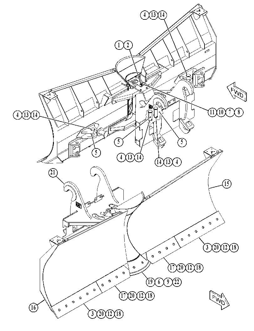 BLADE GP-SNOW 5772088 CAT