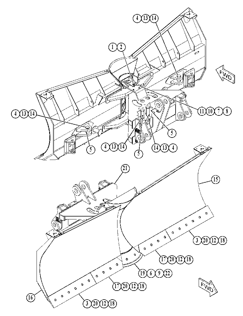 BLADE GP-SNOW 5772084 CAT