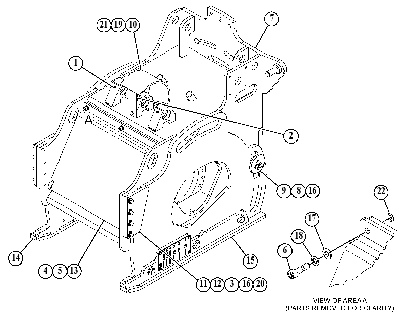 FRAME GP-COLD PLANER 5802422 CAT