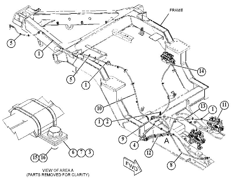 LINES GP-BRAKE & SHIFT 5456261 CAT