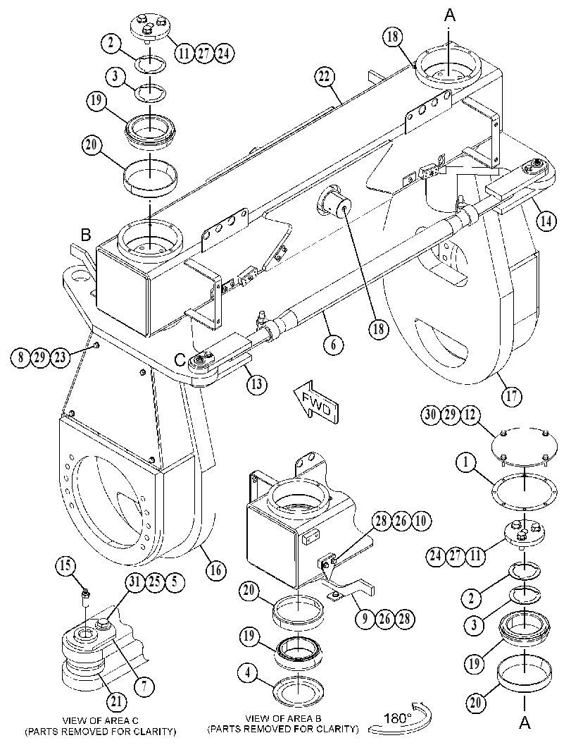 BAR GP-OSCILLATING & STEERING 5216236 CAT