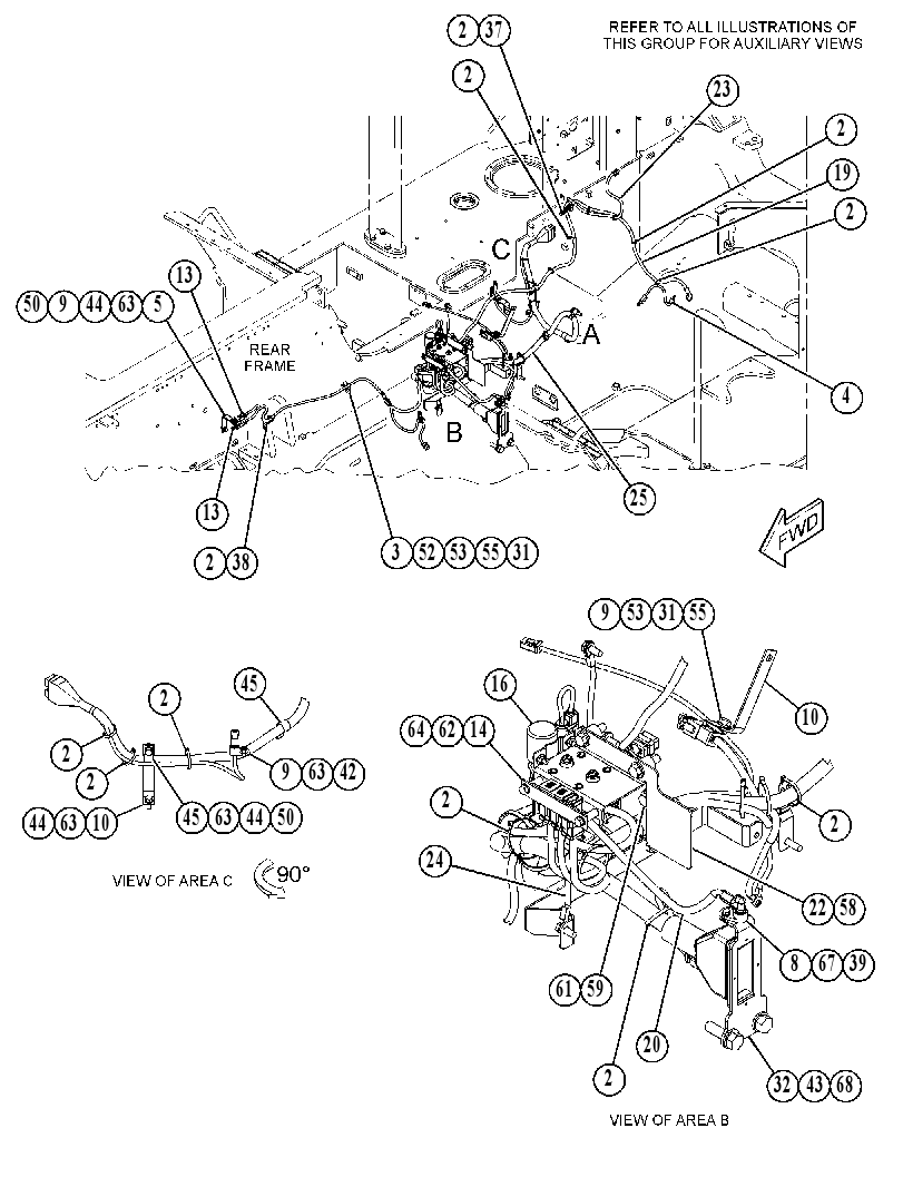 Проводка двигателя 4562135 CAT