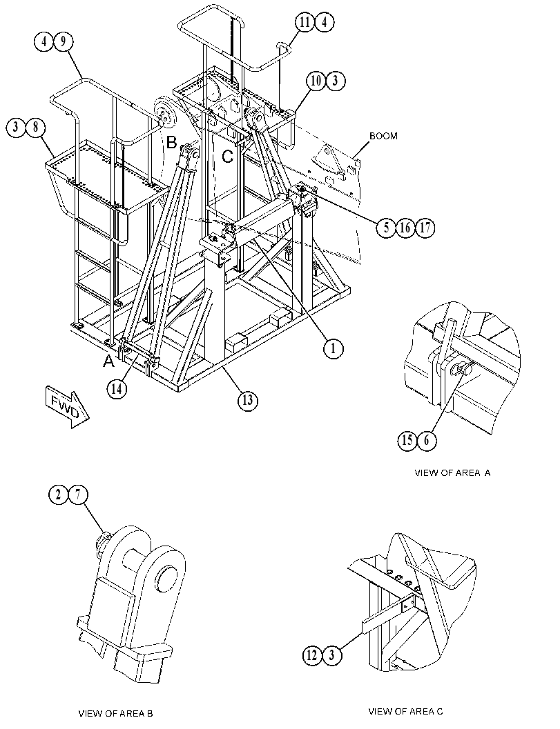 SUPPORT GP-BOOM 5862908 CAT