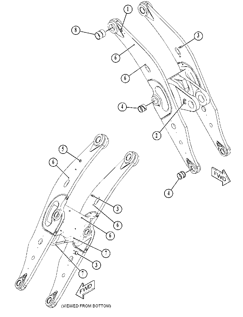ARM & BEARING GP-LIFT 5489750 CAT