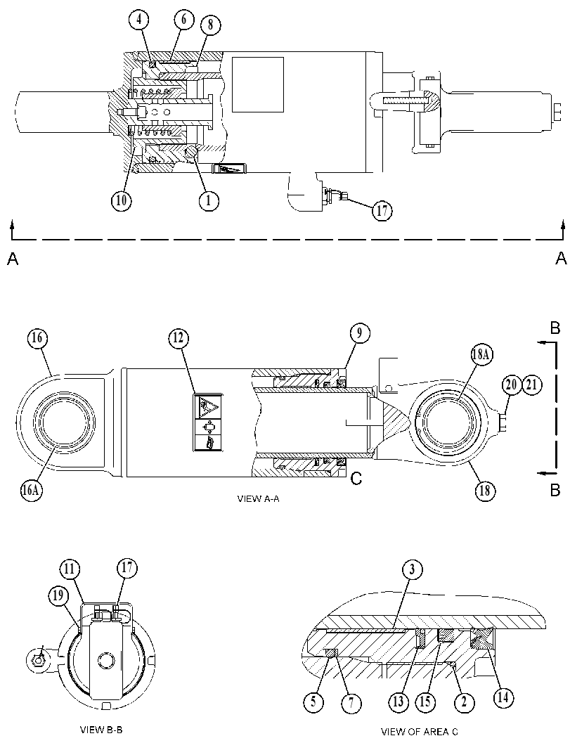 CYLINDER GP-SUSPENSION 4472272 CAT