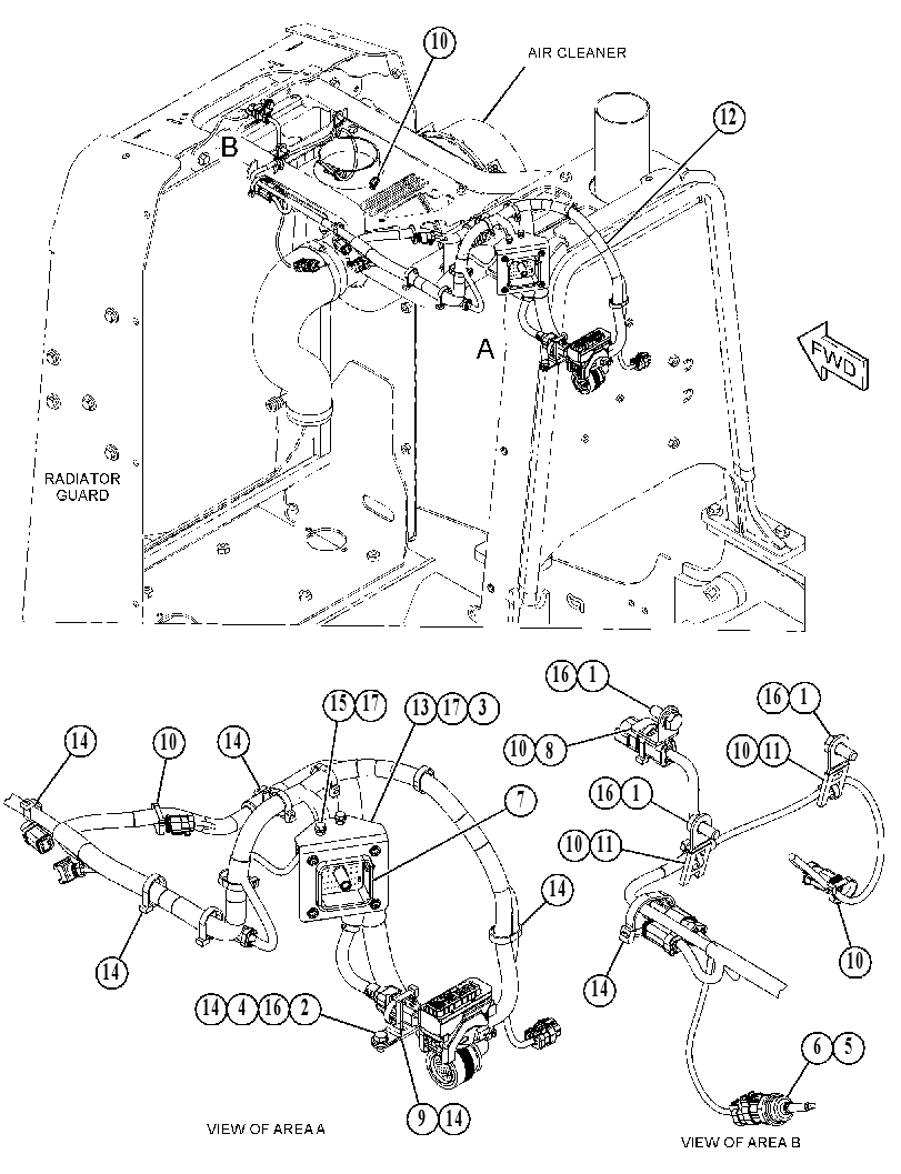 WIRING GP-HOOD 5512935 CAT