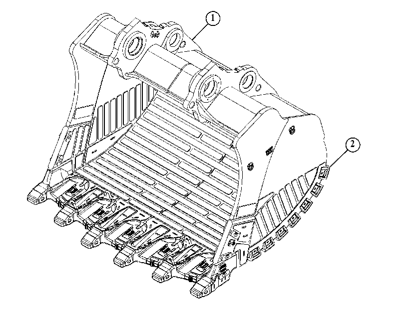 Ковш в сборе 5127167 CAT