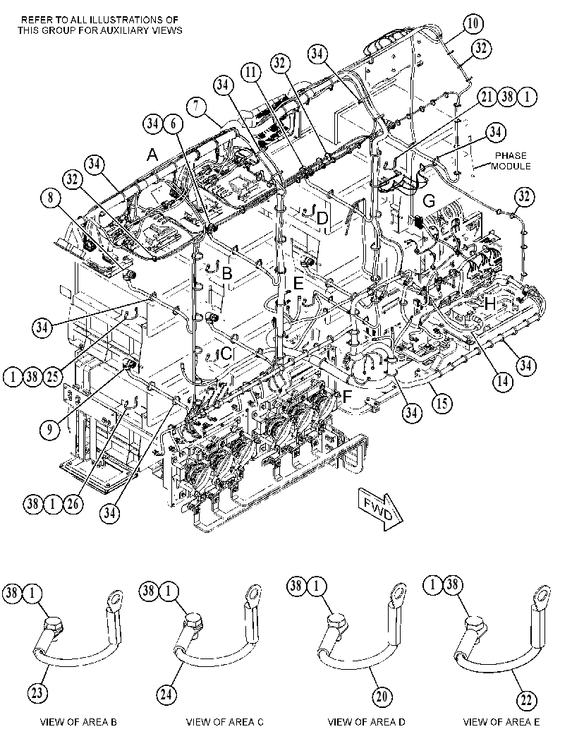 WIRING GP-INVERTER CABINET 5788710 CAT