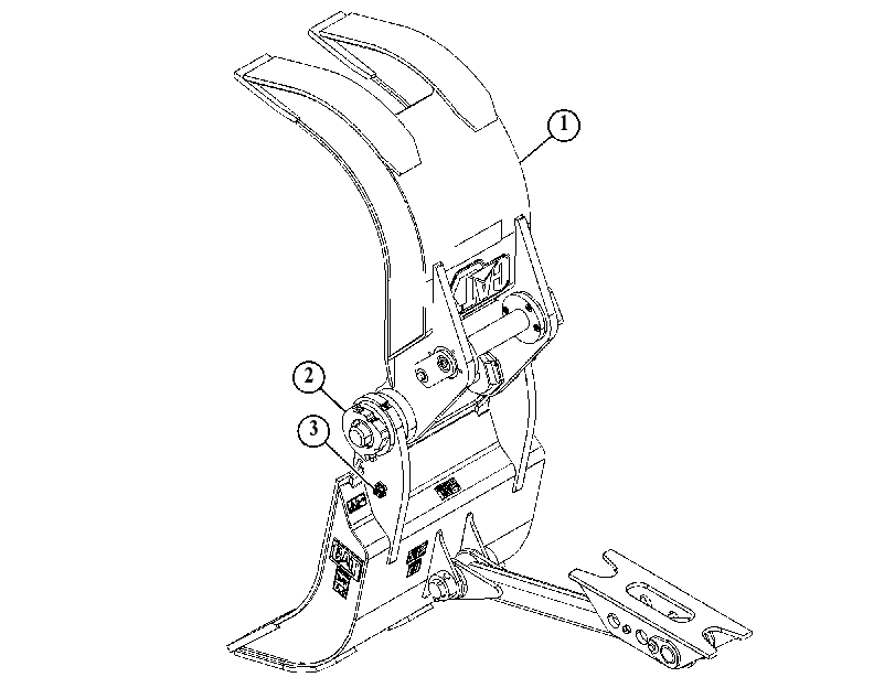 GRAPPLE AR-HYDRAULIC 5901858 CAT