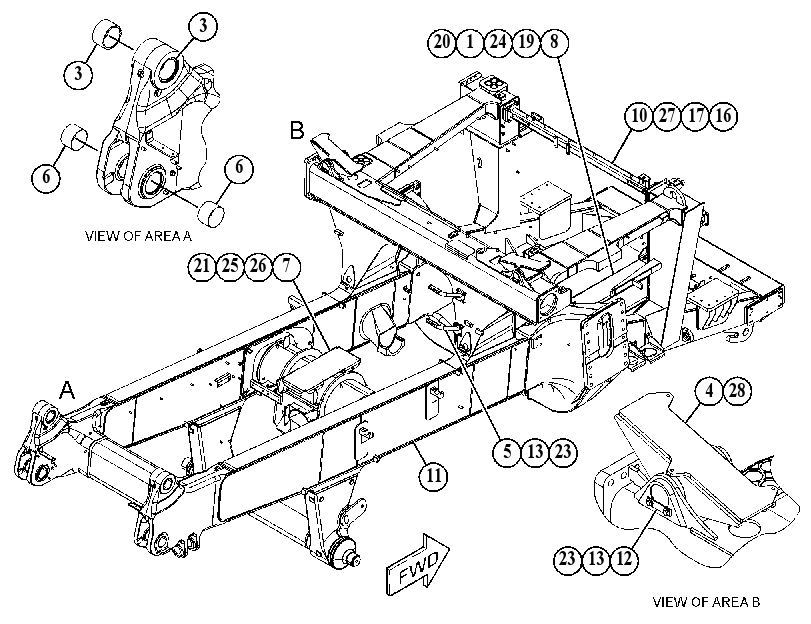 Рама 3756420 CAT