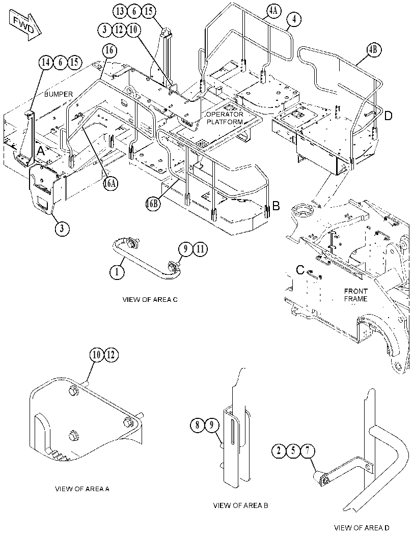 GUARDRAIL GP 3784658 CAT