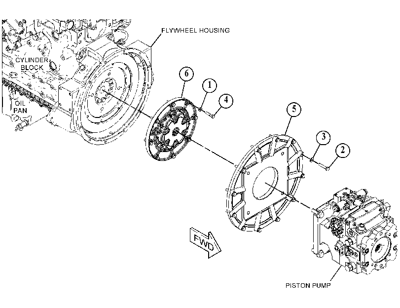 MOUNTING GP-HYDROSTATIC PUMP 5694689 CAT