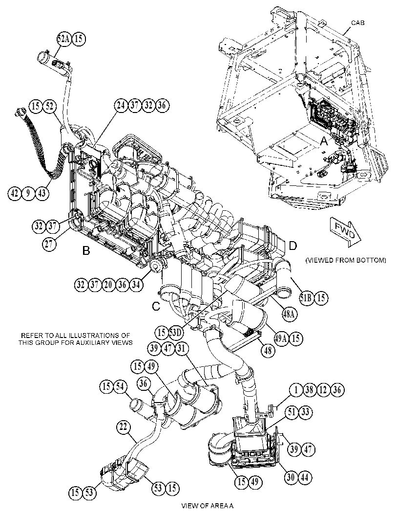 Проводка площадки 5512945 CAT