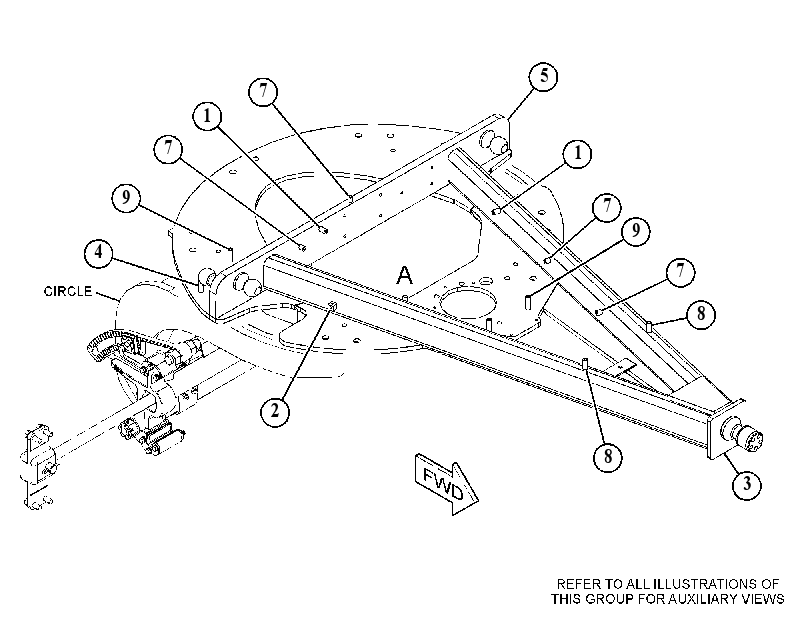 DRAWBAR AS 5865555 CAT