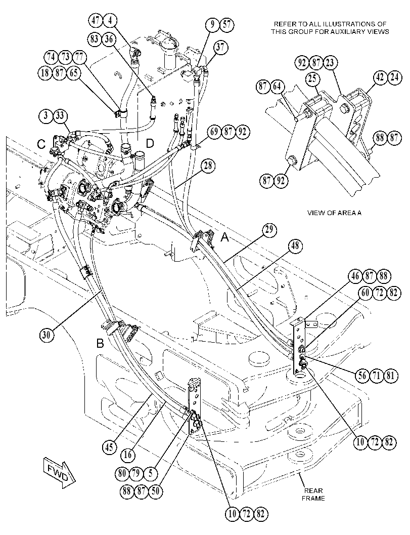 LINES GP-HYDRAULIC PUMP 4655732 CAT