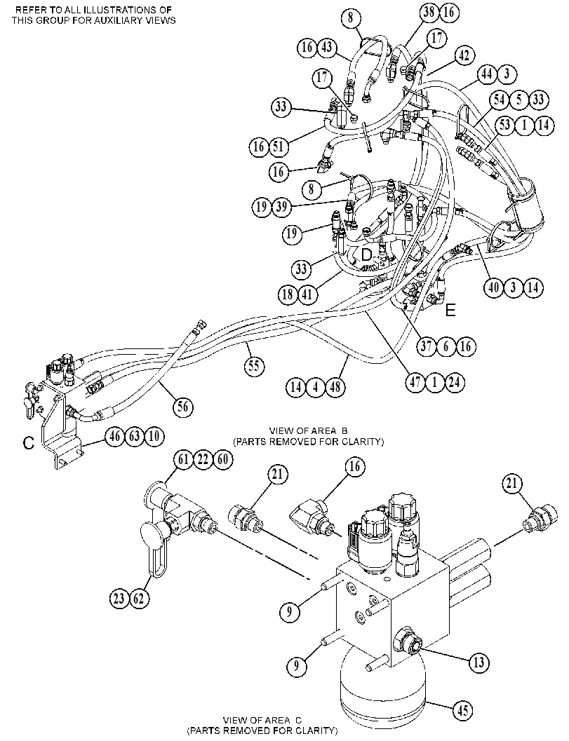 Трубопроводы управляющие 5863049 CAT