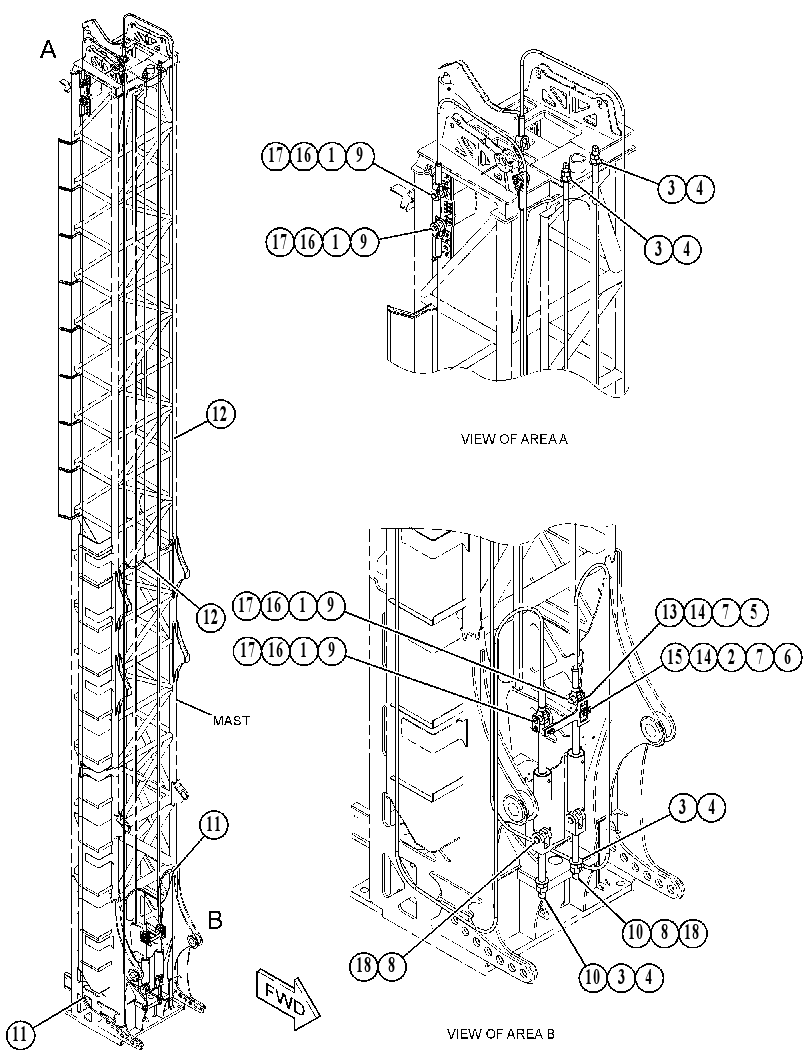 CABLE GP-MAST 5735532 CAT