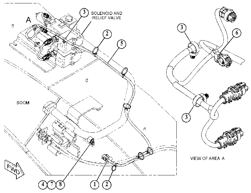 WIRING GP-BOOM 5429681 CAT